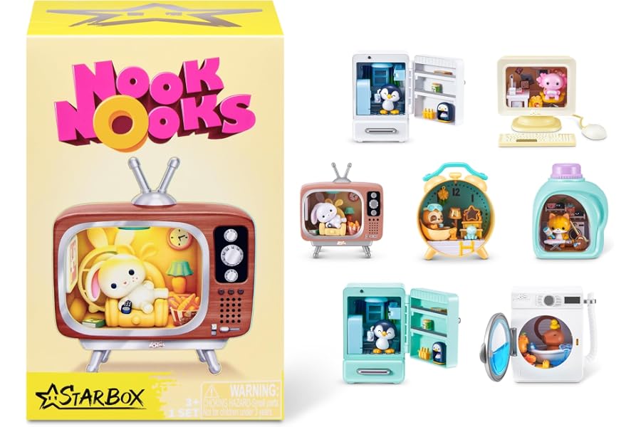 STARBOX Nook Nooks Series 1 Blind Box Collectible LED Animal Home Scenes