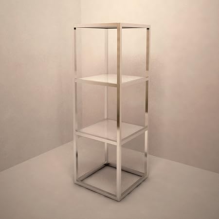 Floor Literature Display Stand Cube 106 X 38 X 38 Cm House For