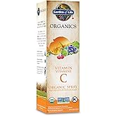 Garden of Life Organics Vitamin C Spray, Orange-Tangerine Flavour | Supports Immune System and Promotes Skin and Tissue Healt