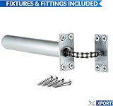 XFORT Satin Chrome Concealed Door Closer for Internal Doors Soft Close Auto view 2