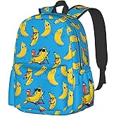 DEKIFNHG Funny Banana Backpack Casual Sports Bookbag School Laptop Backpack for Students Boys Girls