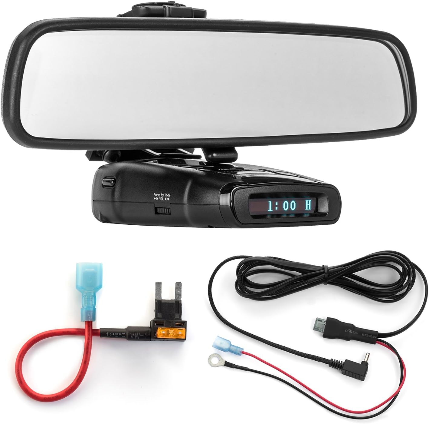 Radar Mount Mirror Mount Bracket + Direct Wire Power Cord + Mini Fuse Tap for Whistler (3001408)