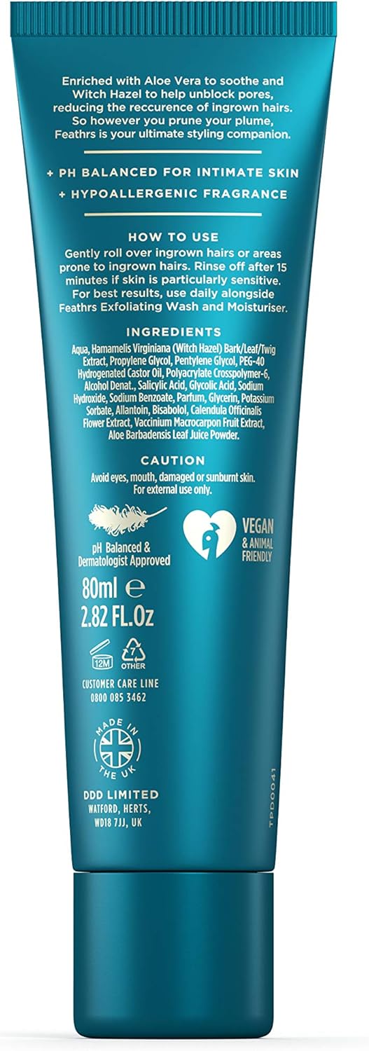 Feathrs Soothing Ingrown Hair Solution For Intimate Areas Vegan