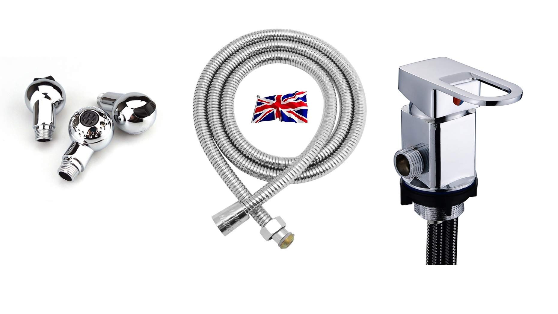 Mixer Taps Sprayer Set Hairdressing Salon Basin Handheld Shower Head Sink Tap Set with side ball valve male pipe threads