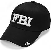 Bequemhaus Security Hat Security Guard Hats Cap Embroidery Adjustable Size Baseball Caps Police FBI SWAT Cosplay Accessory