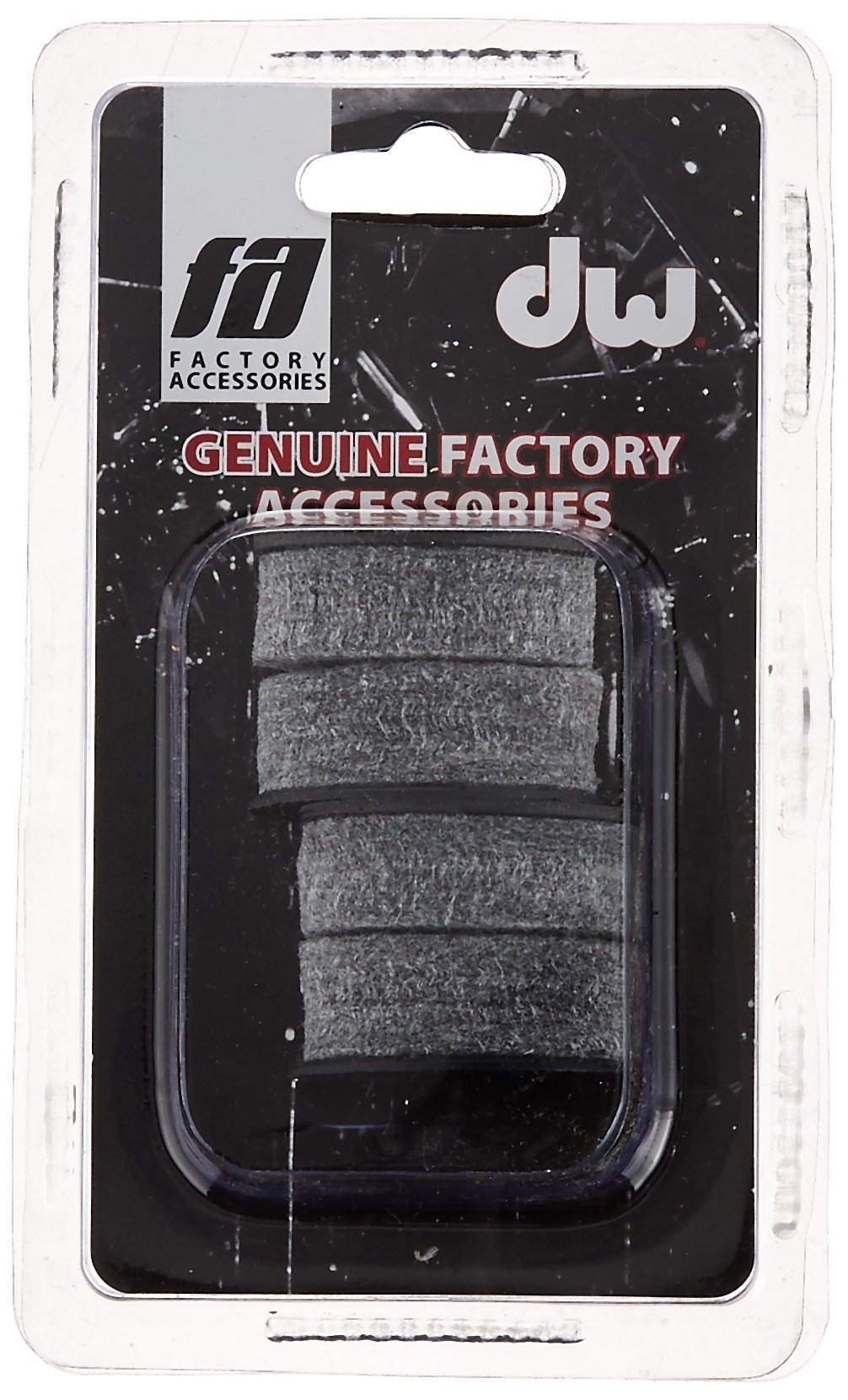 DW Cymbal Felts SM488 Top and Bottom with Washer Guide (4 Felts, 2 Sleeves, Multicolored)