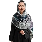 MiaoChoice Boho Scarf Hijab for Women Lightweight Floral Printed Scarves Fall Winter Fashion Shawl wraps