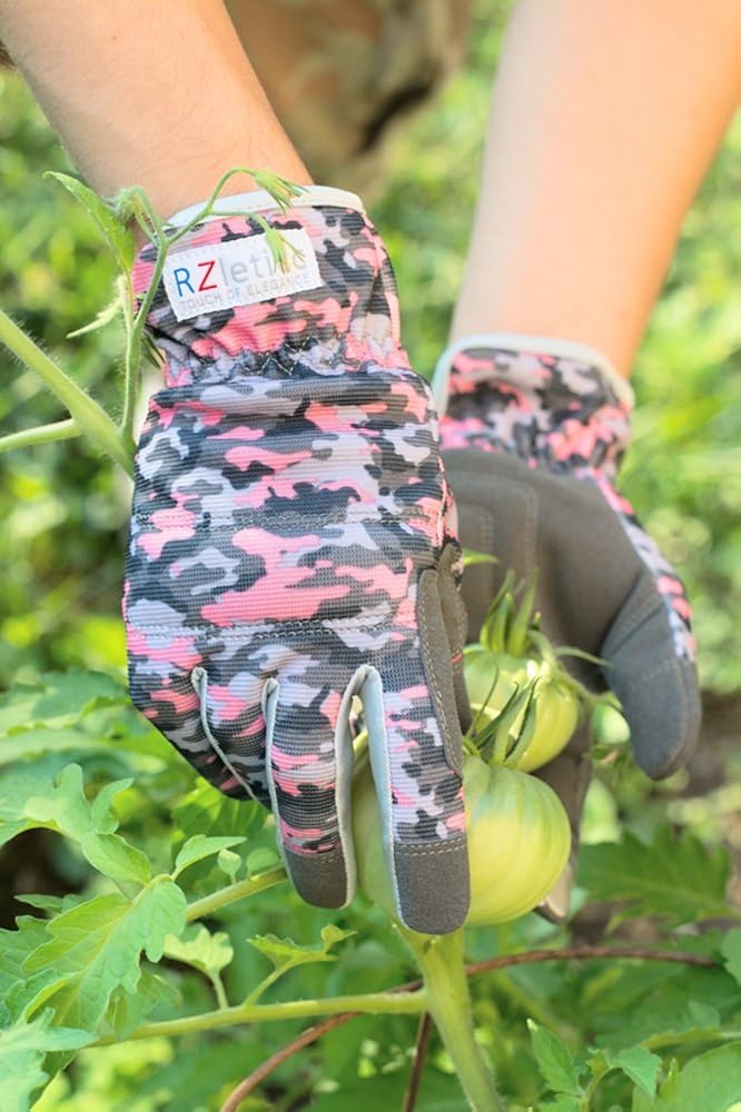 Garden Gloves Women Premium, For Gardening, Roses & Yard Work with Protective Grip and Breathable Microfiber with Touchscreen. Limited Offer, Buy Now!: Clothing