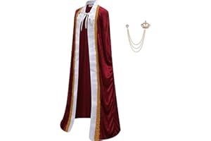 Regenboog King Costume for Men and Women,Queen Costume,Adult King Cape Robe,Lord Farquaad Costume