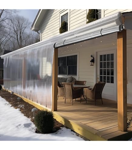 Panel De Invierno De PVC Transparente 35 MIL – Cortina Para Patio Resistente Al Viento (Allied)