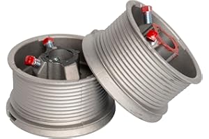 Garage Door Cable Drums 400-144 (Pair) Standard Lift Drum for up to 12 ft. High Doors, 1" Shaft, 1/8" Max Cable, 750 lbs Max 