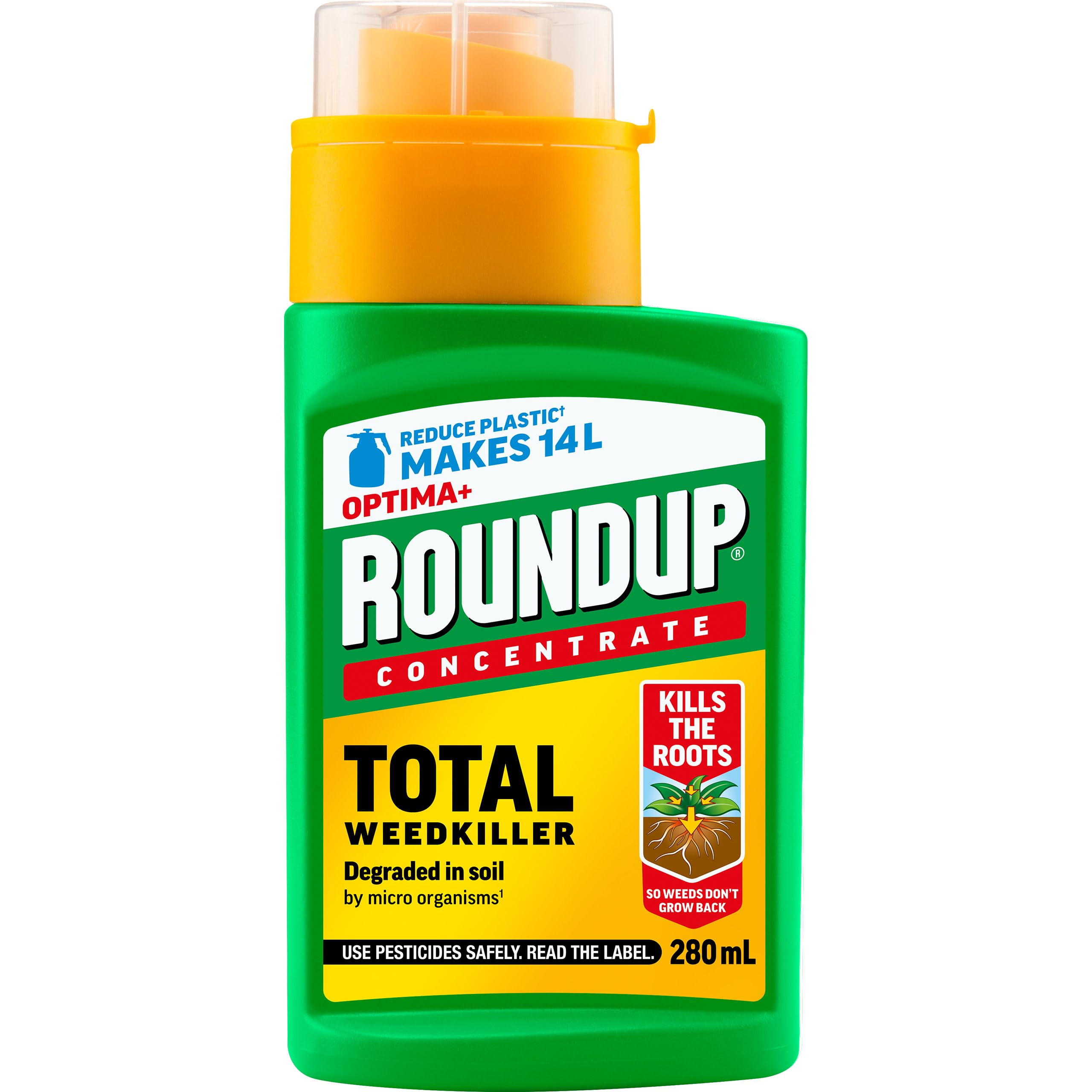 Roundup Optima+ Total Weedkiller, Concentrate, 280 Ml