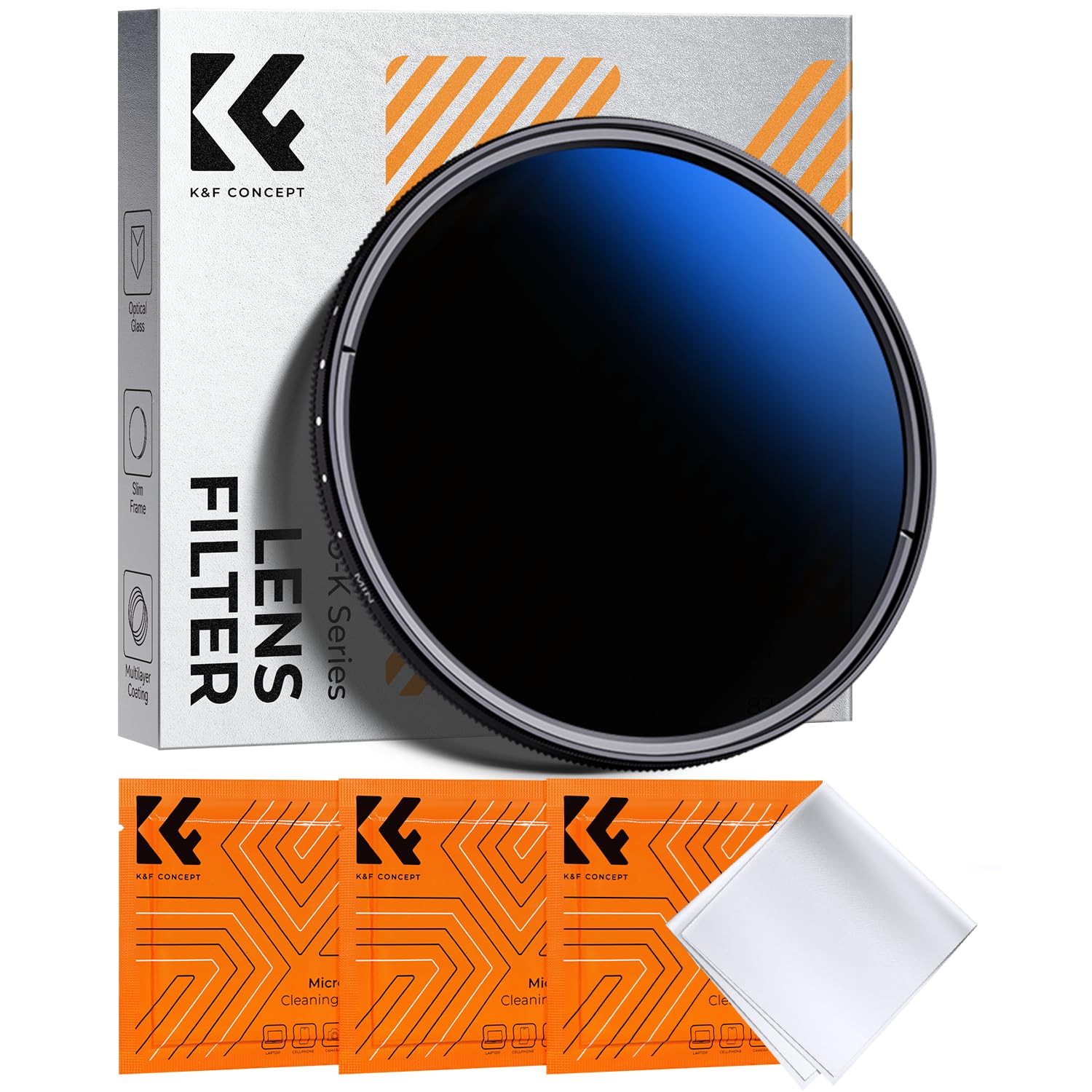 Photo 1 of K&F CONCEPT 52mm Variable ND Lens Filter ND2-ND400 (1-9 Stops) 18 Multi-Layer Coatings Adjustable Neutral Density Ultra Slim Lens Filter for Camera Lens (K-Series)