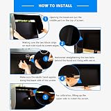 iLooker 23E 23 24 inch Ultra-Slim LCD LED Monitor Hood Sunshade Black PU view 6