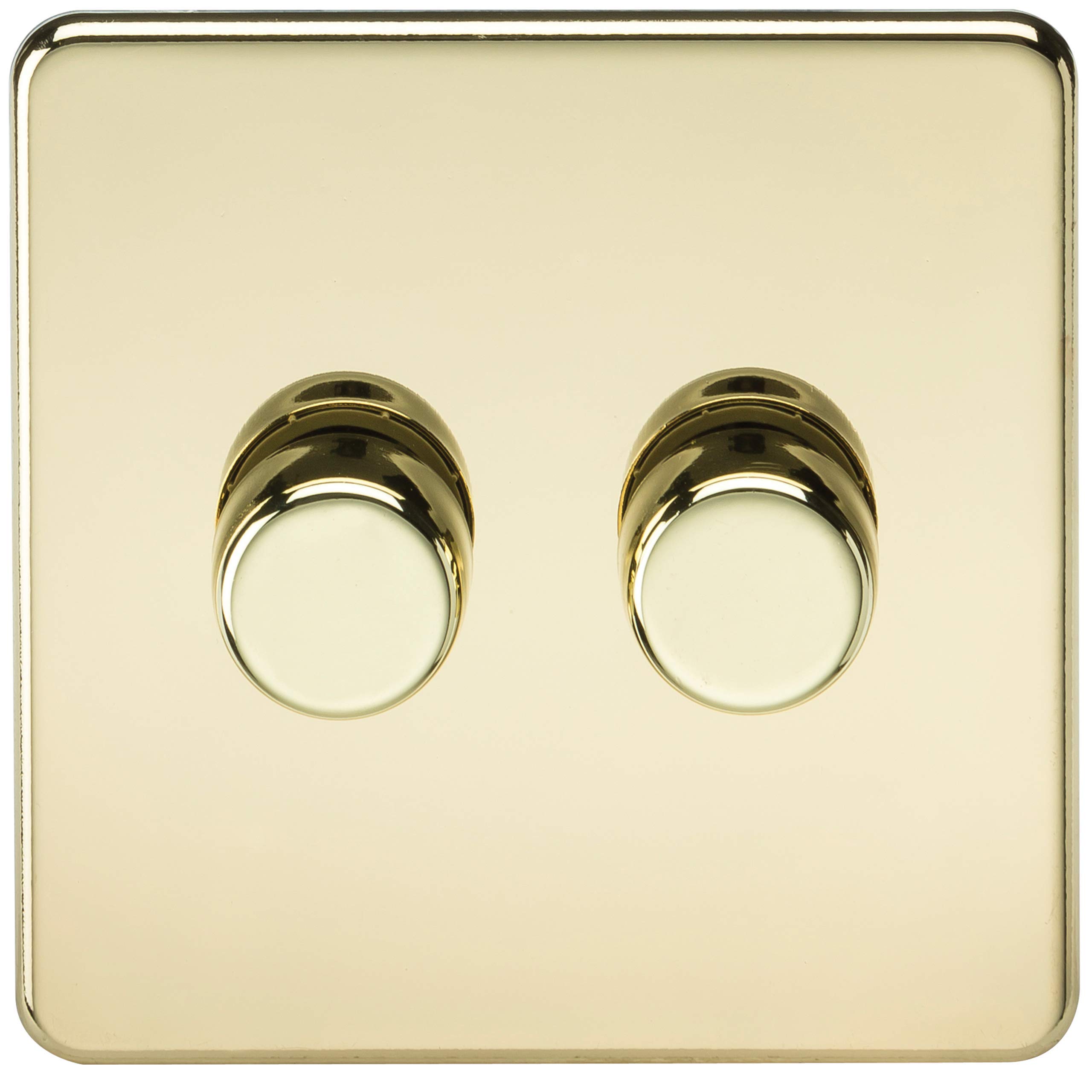 2G 2-way 10-200W (5-150W LED) Intelligent dimmer - Polished Brass