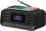 Groov e Zeus DAB FM Clock Radio with Bluetooth, Wireless Charge, 60 Presets view 2