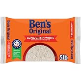 BEN'S ORIGINAL Enriched Long Grain White Rice, Parboiled Rice, 5 lb Bag