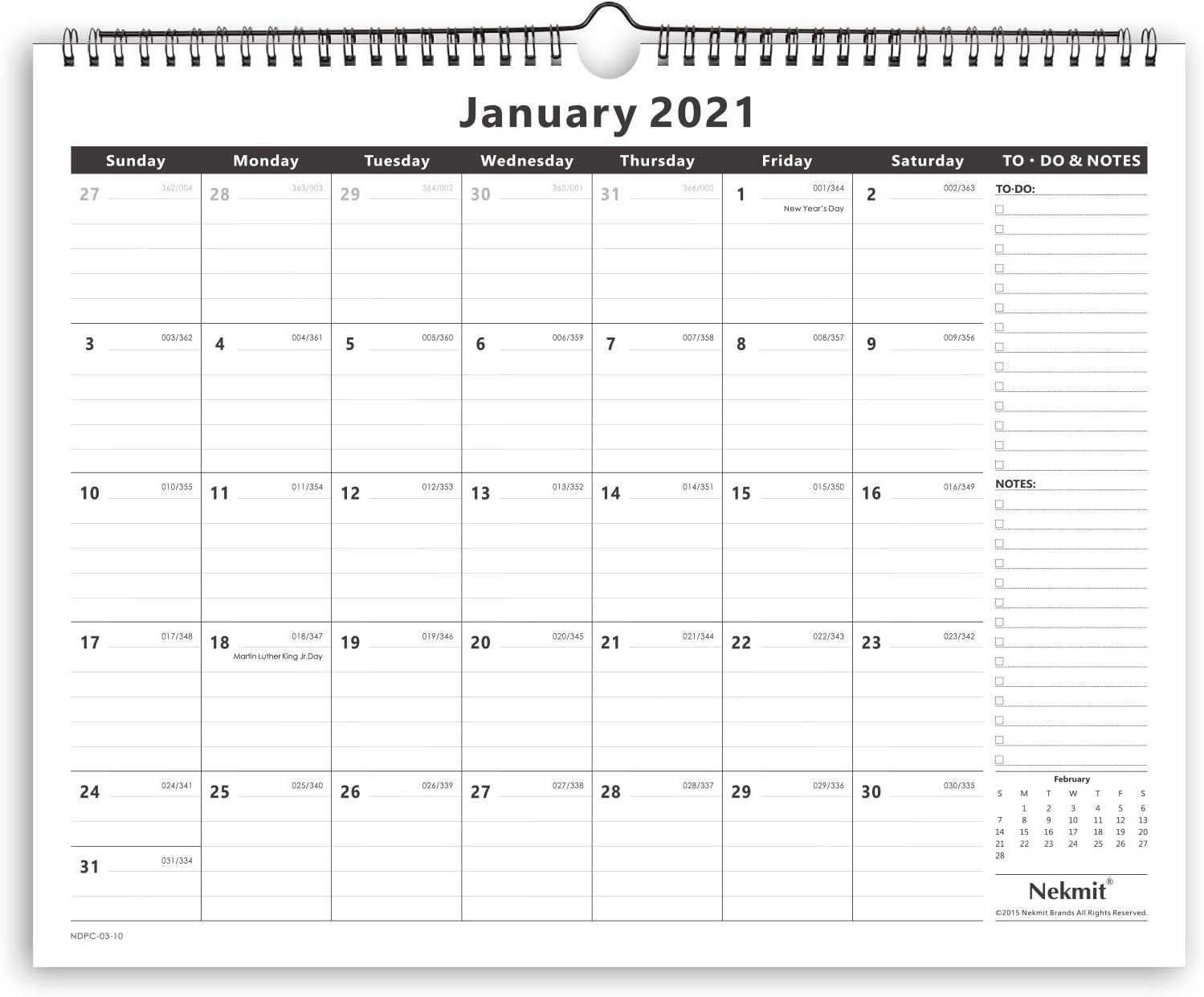 Amazon Com Nekmit 2021 Yealy Monthly Wall Calendar Family Schedule Calendar For Home Schooling Plan Ruled Blocks 15 X 12 Black Office Products