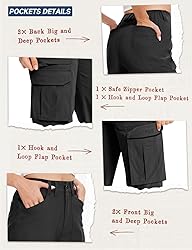 Moosehill Cargo Hiking Pants Women High Waisted