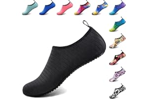 Homitem Water Shoes for Women Men Aqua Socks Swim Beach Pool River Slip-On Barefoot Quick-Dry Vacation Cruise Essentials Accessories for Yoga Kayak Sports