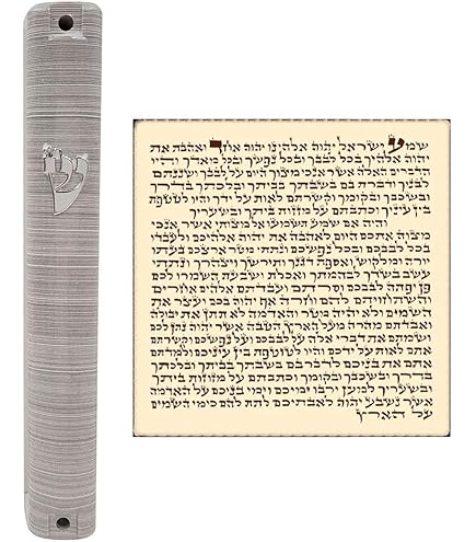 Clear Waterproof Mezuzah Case With Silver Hebrew Shin - 5 Inch Israel Made Door Mezuzah With Scroll