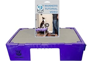 Blue-9 KLIMB Jr. Professionally Designed Dog Training Platform and DIY Guide for Behavior Basics, Made in The USA, Purple