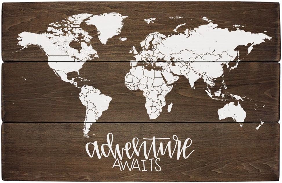 Sincerely Sunshine Adventure Nursery Rustic Decor World Map Adventure Awaits