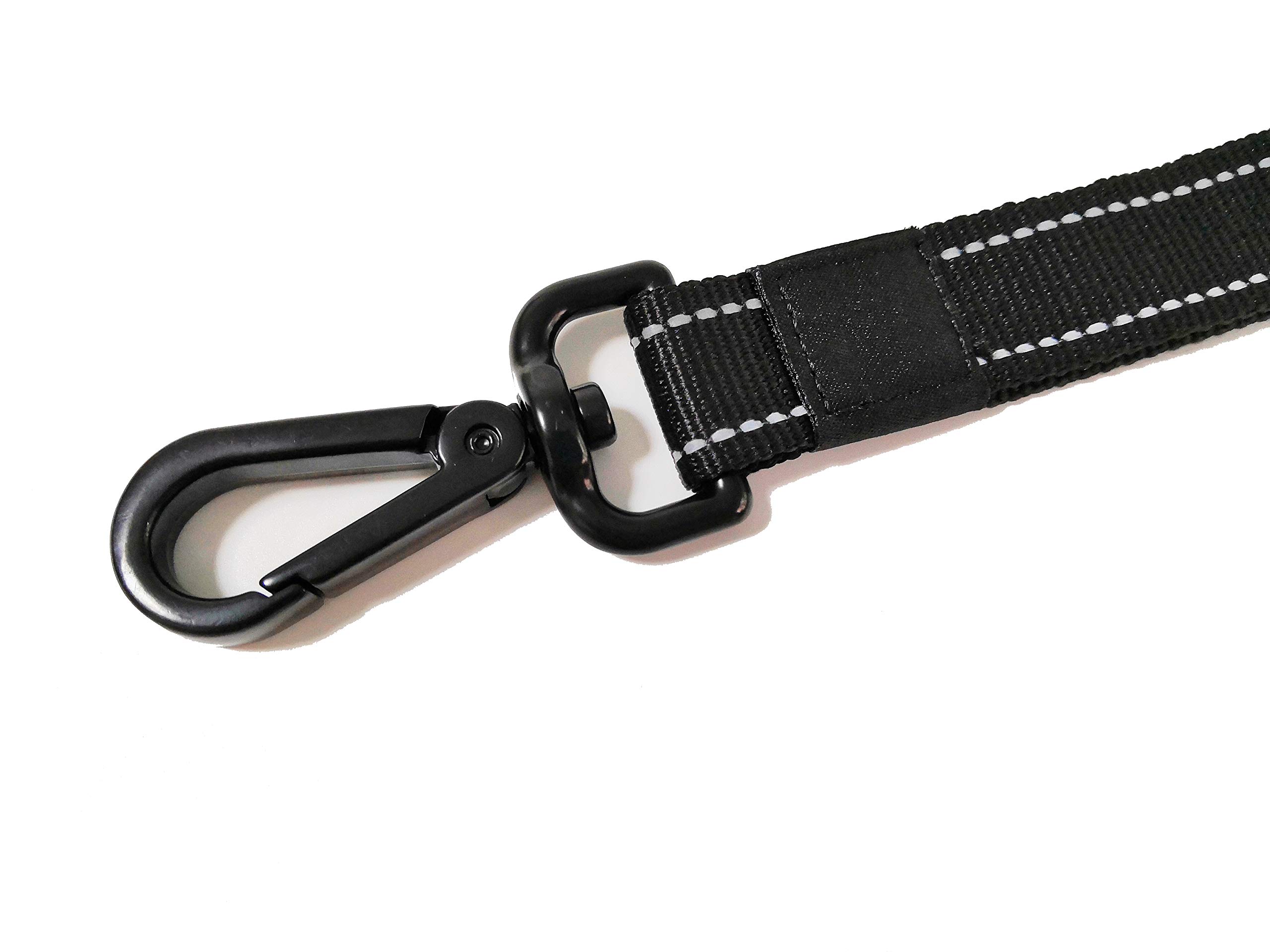 Loki Loki Bungee Dog Leash with Car Seat Buckle, Improved Comfort and Safety Bungee Dog Leash - 2 Soft Padded Handles, Reflective Threads, Max. 6FT Durable Leash