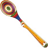 Totally Bamboo Baltique Marrakesh Collection 12-1/2" Wooden Cooking Spoon with Spoon Rest Notch, Safe for Use on Nonstick