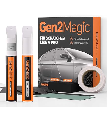 ScratchesHappen Touch Up Paint Kit - Matte Pearl Glare White (NH-B54P) For Honda, Paint Only