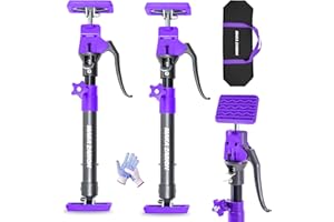 MAKA ZARION Cabinet Jacks for Installing Cabinets, Heavy Duty Adjustable Support Pole Jack 15.8-23.6 in (200lbs)，Third Hand Tool, Capacity for Dust Barrier Poles, Drywall Lift & Zip Wall, DIY Support Rod, 2-Pack