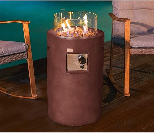 Amazon Com Cosiest Outdoor Propane Fire Pit Table W Compact