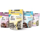 Don't Worry Meringue Sugar Free Cookies, Hazelnut, Cookies &amp; Cream, Vanilla | Zero Sugar Candy Treats | Keto Friendly Gluten Free Dessert and Healthy Snacks For Adults