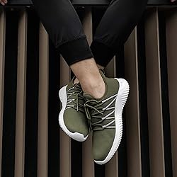 Feethit Mens Slip On Running Shoes Breathable
