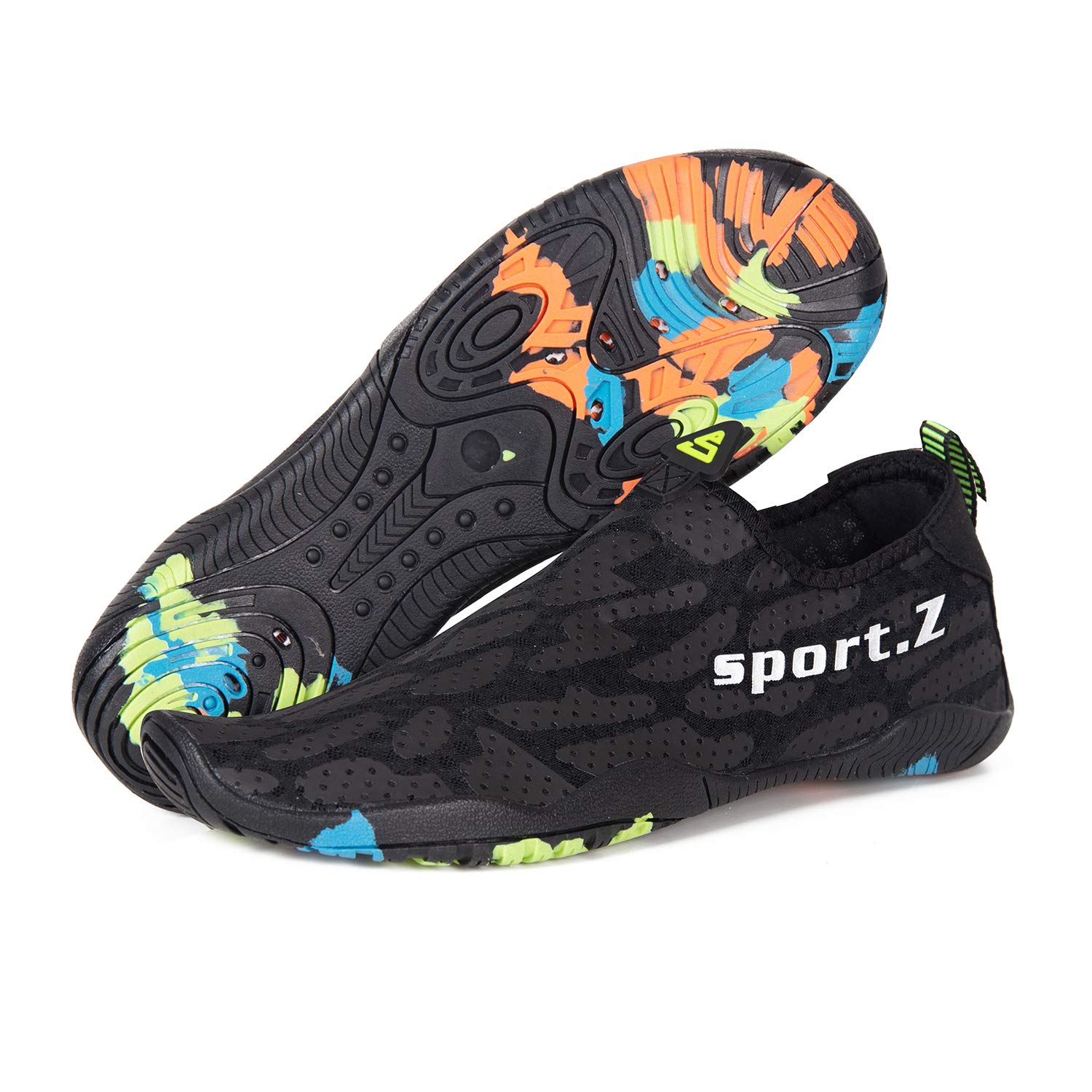 Dkrucak Quick Drying Aqua Outdoor Sports Mens Womens Water Shoes For Beach Surfing Water Park Swimming Hiking Boating Fishingshitou Blackeu 45