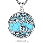 Vito 925 Sterling Silver Tree of Life Necklace for Women, Mother Tree Pendant for Mom Mother Necklace Mother's Day Jewelry Gift for Wife Grandma, 18/22 Inch Chain
