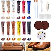 ZVBBON Leather Repair Kit for Furniture,Vinyl Repair Kit Leather Repair Kit for Scratch, Tears Sofa, Jacket, Car Seats and Purse with Super Easy Instructions, Easy Application with Customizable Colors