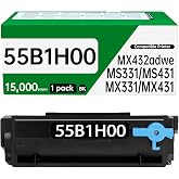 WQQ 55B1H00 MS331 MS431 Toner Cartridge (15,000 Pages) with Chip | Replacement Compatible for Lexmark MS431dn MS431dw MX431adn MX432adwe MS331dn MX331adn Laser Printers Toner (Black,1-Pack)