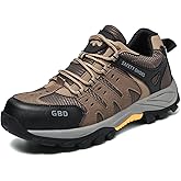 GUBANGDUN Steel Toe Shoes for Men Lightweight Puncture Proof Slip Resistant Composite Toe Safety Work Shoes for Industrial Construction