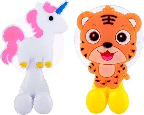Amazon Farber 赤ちゃん用歯ブラシホルダー 子供用歯ブラシホルダーセット 吸盤フック付き キッズバスルームアクセサリーと装飾 Fbrn1001 歯ブラシスタンド ホーム キッチン オンライン通販