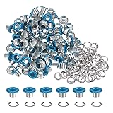 HARFINGTON 100PCS Grommets Eyelets 1/5 Inch