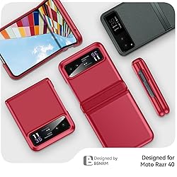 BSNRM for Motorola Razr 2023 Case, Built-in Screen