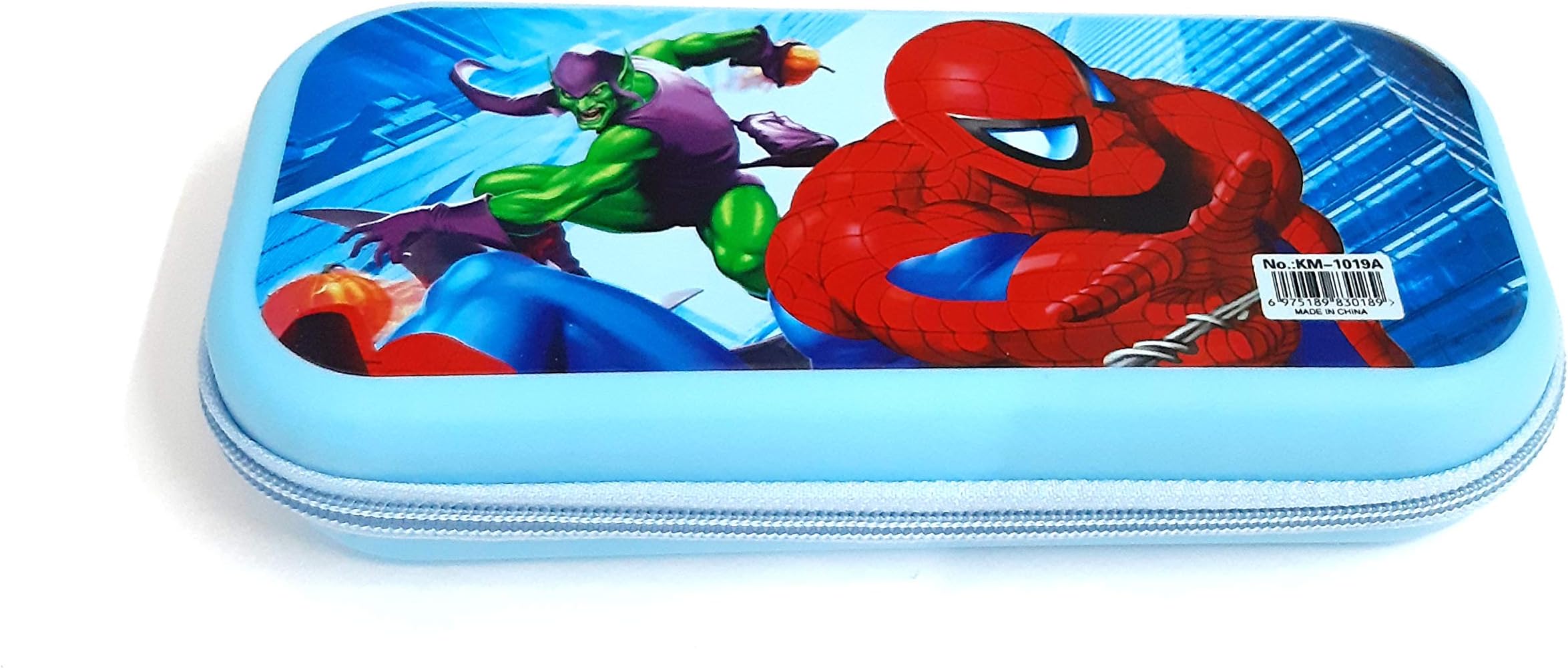 Infinity Marks Premium Silicon Stylish Hardtop 3D Print Disney and Marvel Character Large Capacity Zipper Pencil Case Organizer School Kids Boys Girls Pen Holder Pouch Multipurpose New (Spider Man)
