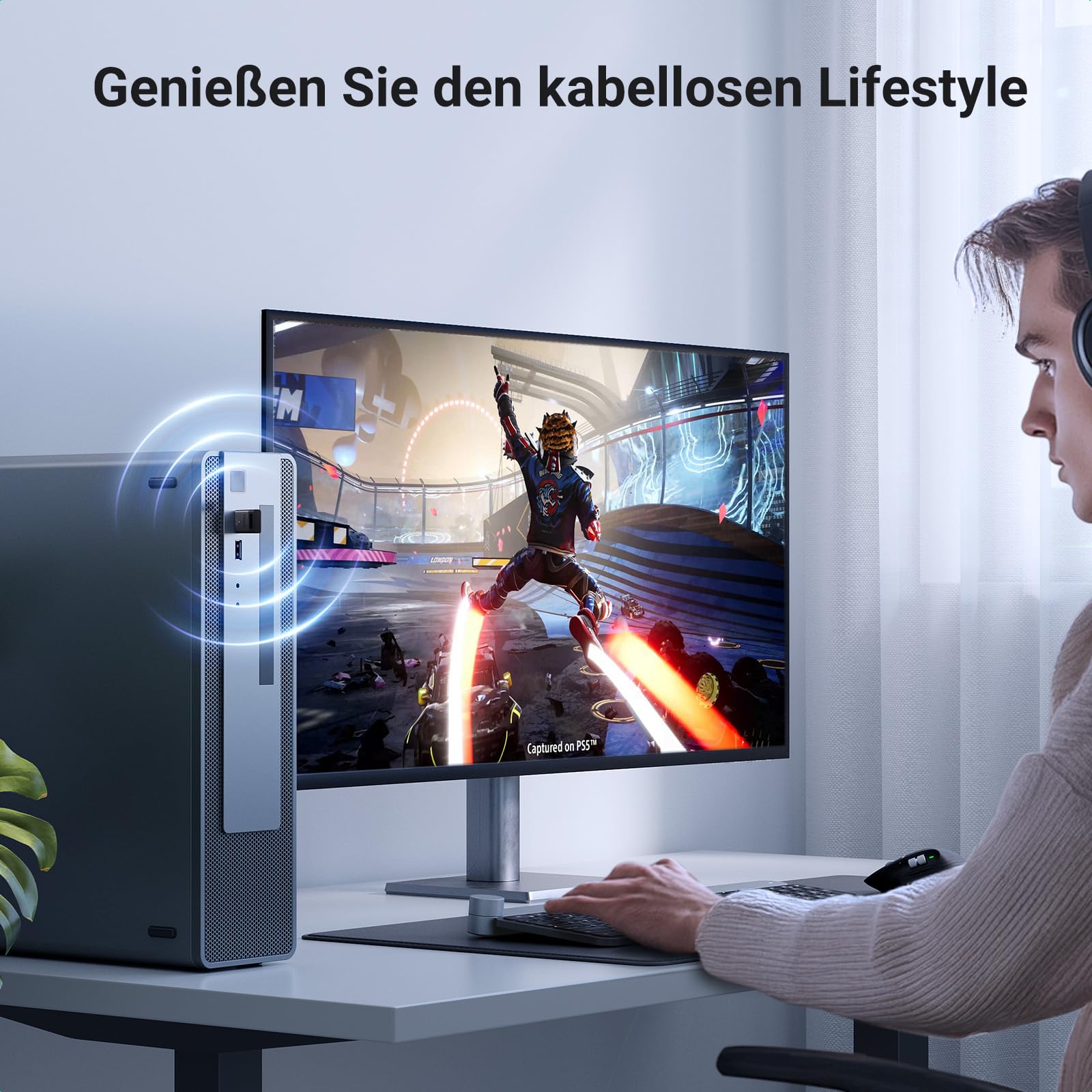 UGREEN Bluetooth 6.0 Adapter Dongle für PC, USB Bluetooth Stick für Maus 6