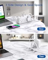 Addtam 3M Extension Cable 6 Outlets USB Ports 5 USB Power Strip 3M Braided view 4