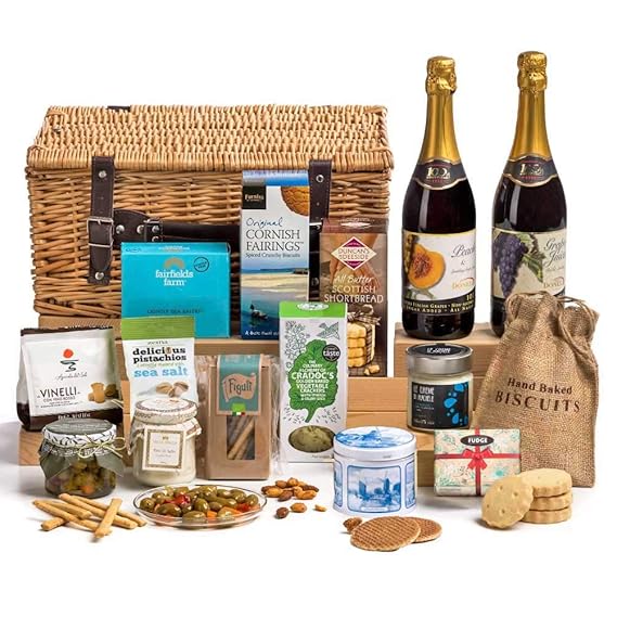 Hay Hampers Newmarket NonPerishable Food Hamper in Wicker Basket