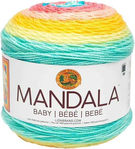 Lion Brand Yarn Company Mandala Baby Yarn, Acrylic Honeydukes, 13.97 x