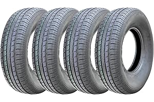 BEOC Set of 4(FOUR) ST Radial Trailer Tires ST225/75R15 Load Range E 10-Ply 117/112L, Premium Semi-Steel All Season 225/75/15 225/75-15 225 75R15 Trailer Tires