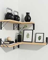BAYKA Wall Shelves for Bedroom Decor, Floating Wall