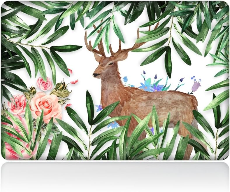 Plastic Hard Case Snap On Laptop Cover for Apple MacBook Air 13.3 inches Model A1369 and A1466 (deer)